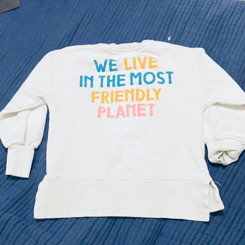 Zara Girls Sweatshirt Graphic Tee Crewneck Size 6